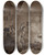 Triptych art skateboard deck of Otto Howen Gezelschap Rond Het Haardvuur Musciserend Spinnend Etc by Otto Howen (1774-1848)