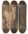 Triptych art skateboard deck of Honor Daumier Un Dernier Mot Le Bonsoir by Honore Daumier (1808-1879)