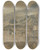 Triptych art skateboard deck of John Ruskin A View Of Susa Italy From The West by John Ruskin (1819-1900)