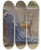 Triptych art skateboard deck of Sir John Everett Millais A Wife Face In Both Hands She Knelt On The Carpet by Sir John Everett Millais (1829-1896)