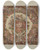 Triptych art skateboard deck of Ernest Capaldo Printed Textile_2 by Ernest Capaldo