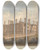 Triptych art skateboard deck of John Buckler North West View Of Blithfield Staffordshire The Seat Of The Right Honble Lord Bagot by John Buckler (1770-1851)