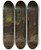 Triptych art skateboard deck of Johann Wilhelm Schirmer Felsweg In Der Schweiz by Johann Wilhelm Schirmer (1807-1863)
