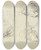 Triptych art skateboard deck of Jakob Becker Study Sheet Female Grape Picker by Jakob Becker (1810-1872)