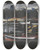 Triptych art skateboard deck of Lon Spilliaert Handelsdokken Te Oostende by Leon Spilliaert (1881-1946)