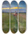 Triptych art skateboard deck of Wodzimierz Tetmajer Peasant On Horseback by Wlodzimierz Tetmajer (1861-1923)