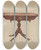 Triptych art skateboard deck of Florence Choate Pembroke Table_1 by Florence Choate