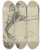 Triptych art skateboard deck of Victor Mller Kniender Bettler Die Linke Austreckend Daneben Ein Einzelner Fu Aus Dem Gastmahl Des Reichen by Victor Muller (1829-1871)