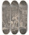 Triptych art skateboard deck of William Hogarth Strolling Actresses Dressing In A Barn by William Hogarth (1697-1764)