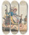 Triptych art skateboard deck of Henry Thomas Alken The Progress Of Steam by Henry Thomas Alken (1785-1851)
