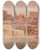 Triptych art skateboard deck of Jan Cigliski Samarkand Overall View From The Journey To Turkestan by Jan Ciaglinski (1858-1913)