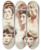 Triptych art skateboard deck of Paul Csar Helleu Portraits De Marthe Letellier Et Dellen Helleu by Paul Cesar Helleu (1859-1927)