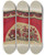 Triptych art skateboard deck of Ernest Capaldo Printed Textiles_1 by Ernest Capaldo