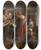 Triptych art skateboard deck of Ferdinand Georg Waldmller The Conscripts Farewell by Ferdinand Georg Waldmuller (1793-1865)
