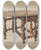 Triptych art skateboard deck of M Rosenshieldvonpaulin Gateleg Table_1 by M. Rosenshield-von-Paulin