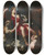 Triptych art skateboard deck of Lucas Franchoys The Younger Diana Resting With Her Hunting Dogs And Putti by Lucas Franchoys The Younger (1616-1681)