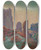 Triptych art skateboard deck of Armand Guillaumin Les Ruines Du Chteau De Crozant by Armand Guillaumin (1841-1927)