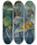 Triptych art skateboard deck of Paul Czanne Still Life With A Ginger Jar And Eggplants by Paul Cezanne (1839-1906)