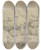 Triptych art skateboard deck of Jeanbaptiste Huet Ein Hirte Mit Einem Bepacktem Esel Treibt Ochsen Und Schafe Vor Sich Her by Jean-Baptiste Huet (1745-1811)