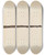 Triptych art skateboard deck of Edmond Lorts Cane by Edmond Lorts