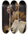 Triptych art skateboard deck of Master Of The Annunciation To The Shepherds Christ Disputing With The Doctors by Master Of The Annunciation To The Shepherds