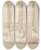 Triptych art skateboard deck of Pieter Casteels Three Greyhounds In A Room by Pieter Casteels (1684-1749)