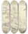Triptych art skateboard deck of Johann Christoph Dietzsch Bewaldete Hgelige Landschaft In Der Mitte Eine Baumgruppe Hinter Der Huser Liegen Im Vordergrund Ein Mann Und Eine Frau Zu Pferde Mit Zwei Begleitern Zu Fu by Johann Christoph Dietzsch (1710-1768)