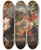 Triptych art skateboard deck of Follower Of Peter Paul Rubens The Judgement Of Paris by Follower Of Peter Paul Rubens (1577-1640)