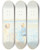 Triptych art skateboard deck of Peter Hansen Brn Ved Stranden by Peter Hansen (1868-1928)