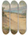 Triptych art skateboard deck of William Franklin Jackson Entrance To The Golden Gate San Francisco by William Franklin Jackson (1850-1936)