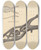 Triptych art skateboard deck of Filippo Porreca Bootjack_3 by Filippo Porreca