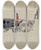 Triptych art skateboard deck of Raoul Du Bois Toy Coach And Two Horses by Raoul Du Bois