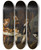 Triptych art skateboard deck of David Ryckaert Iii Dinner At A Farmhouse by David Ryckaert Iii (1612-1661)