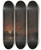 Triptych art skateboard deck of Aert Van Der Neer Fire At A Village By Night by Aert van der Neer (1603-1677)