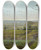 Triptych art skateboard deck of Johan Christian Dahl Green Fields Near Meissen by Johan Christian Dahl (1788-1857)