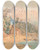 Triptych art skateboard deck of Nicholas Chevalier Bennells Store Lake Wakatipu by Nicholas Chevalier (1828-1902)