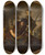 Triptych art skateboard deck of Carel De Moor Ii Preparations Before Crossing The River by Carel de Moor II (1655-1738)
