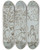 Triptych art skateboard deck of Paul Sandby Landscape With A Milk Maid And A Beau by Paul Sandby (1731-1809)