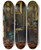 Triptych art skateboard deck of Jean Francois Gigoux Le Salon De Madame De Balzac Rue Fortune by Jean Francois Gigoux (1806-1894)