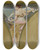 Triptych art skateboard deck of Jean Joseph Weerts La Dentelle De Valenciennes by Jean Joseph Weerts (1847-1927)