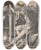Triptych art skateboard deck of Lucas Van Leyden Mars Venus And Cupid by Lucas Van Leyden (1494-1533)