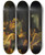Triptych art skateboard deck of Carl Peter Goebel The Elder Jacob Blesses The Sons Of Joseph by Carl Peter Goebel The Elder (1791-1823)