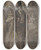 Triptych art skateboard deck of Constantin Guys Walking In The Park by Constantin Guys (1805-1892)