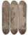 Triptych art skateboard deck of David Humbert De Superville Rotsen Sina En Horeb by David Humbert De Superville (1770-1849)