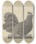 Triptych art skateboard deck of Rollington Campbell Weather Vane Cock_2 by Rollington Campbell