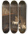 Triptych art skateboard deck of Johan Mandelberg Antikke Ruiner Omgivet Af Trer I Forgrunden En Hyrde Og Nogle Geder by Johan Mandelberg (1730-1786)