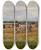 Triptych art skateboard deck of Nils Kreuger Landscape With Cows by Nils Kreuger (1858-1930)