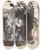 Triptych art skateboard deck of Oluf Hartmann Studie Til Diogenes by Oluf Hartmann (1879-1910)