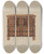 Triptych art skateboard deck of Martin Partyka Two Drawer Sunflower Chest Front View by Martin Partyka