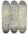Triptych art skateboard deck of Abraham Teerlink Winterlandschaft Schlittschuhlufer Bei Zelten Auf Dem Kanal Ein Husar Umarmt Ein Getrnke Haltendes Mdchen by Abraham Teerlink (1776-1857)